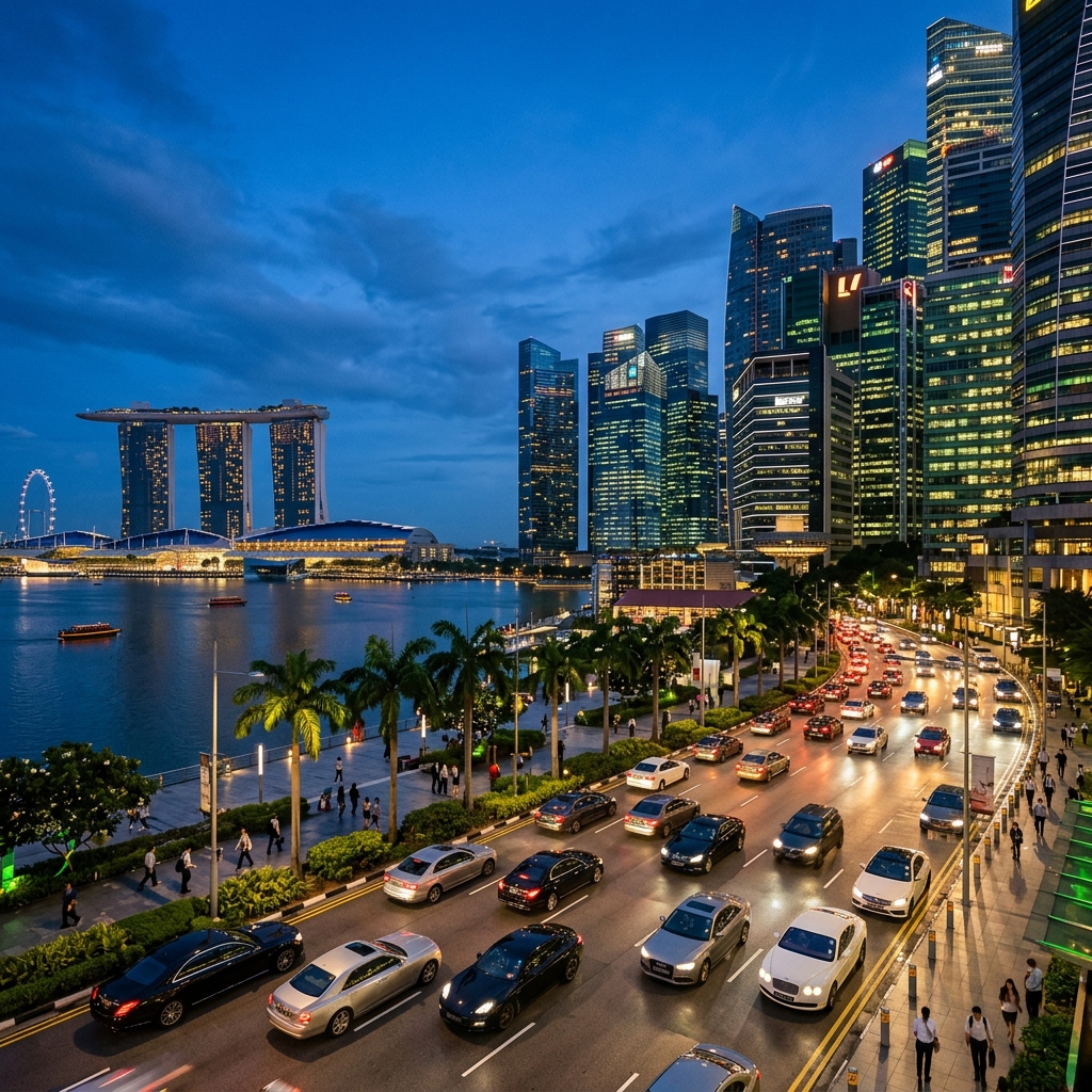 Singapore financial district